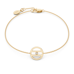 Equal Access Diamond Yellow Gold Vermeil Bracelet