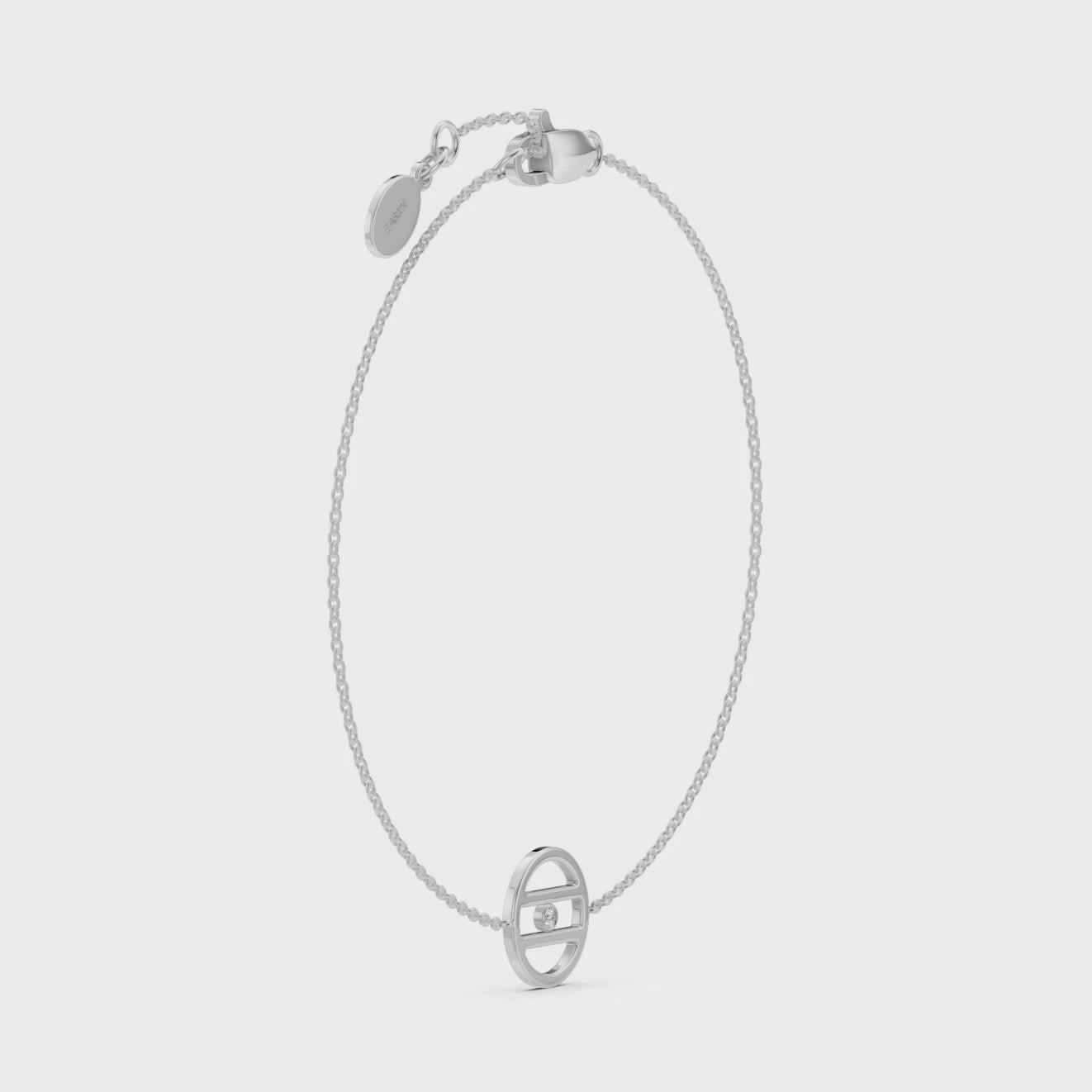 Equal Access Diamond White Gold Vermeil Bracelet